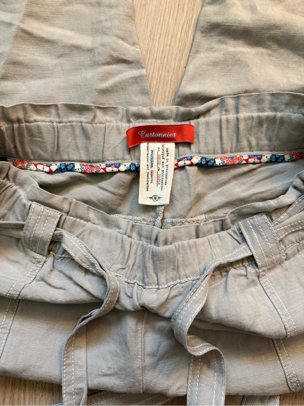Anthropologie Cartonnier Linen Paper Bag Pants - Picture 3 of 3